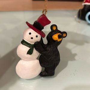 Bearfoots Bears vintage Snowman ornament